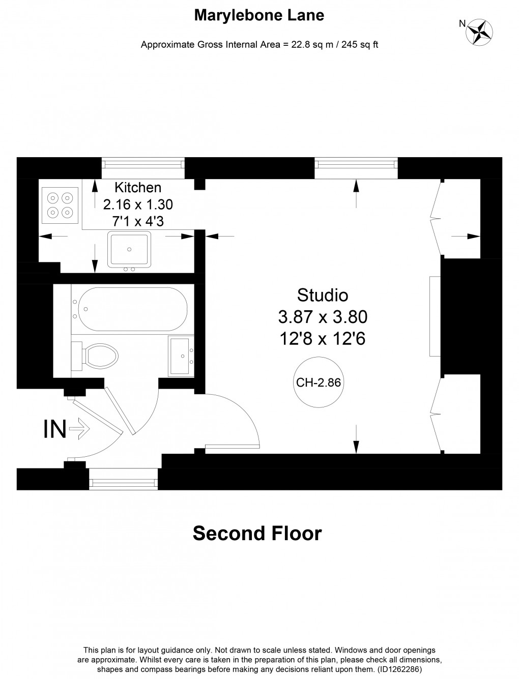 Floorplan for Marylebone, London