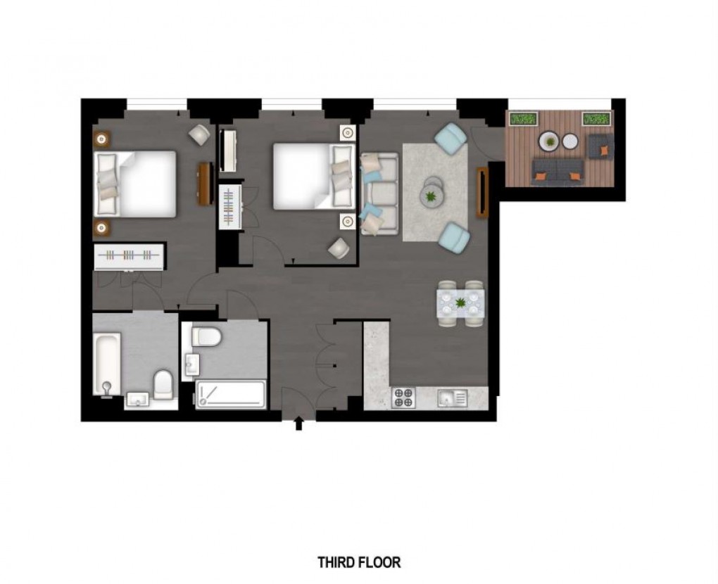 Floorplan for Battersea, London