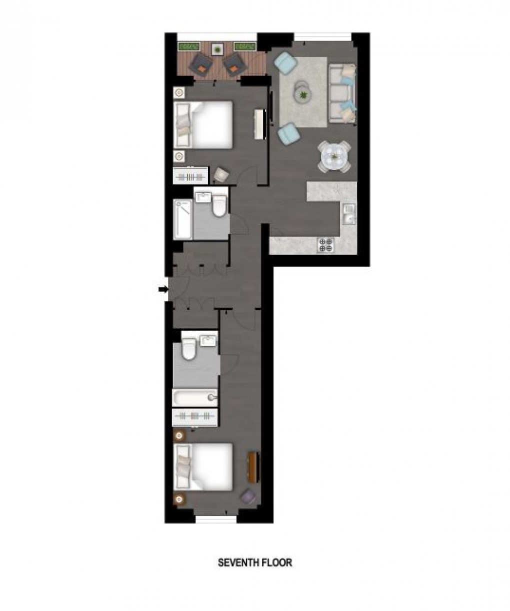 Floorplan for Battersea, London