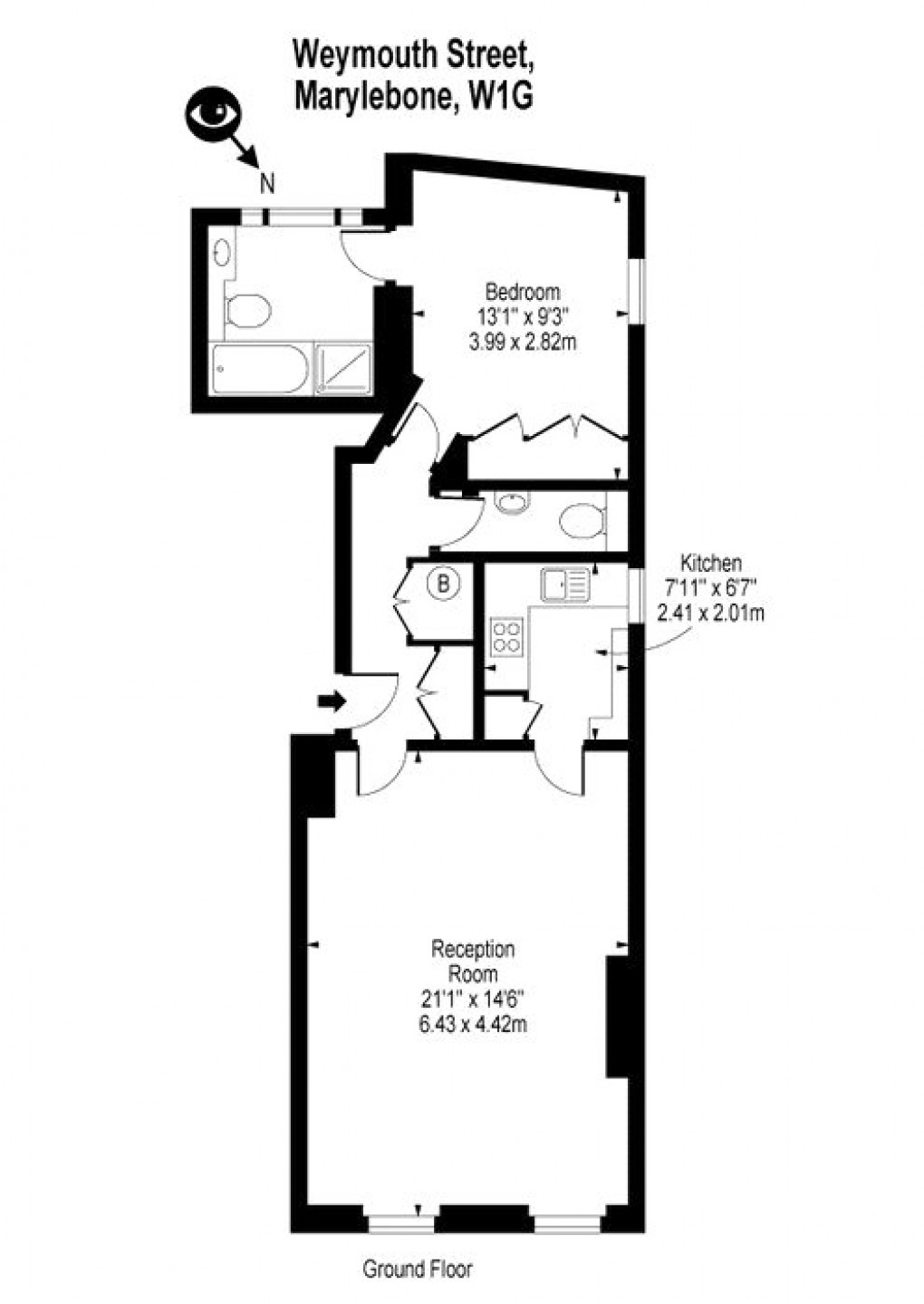 Floorplan for Marylebone, London