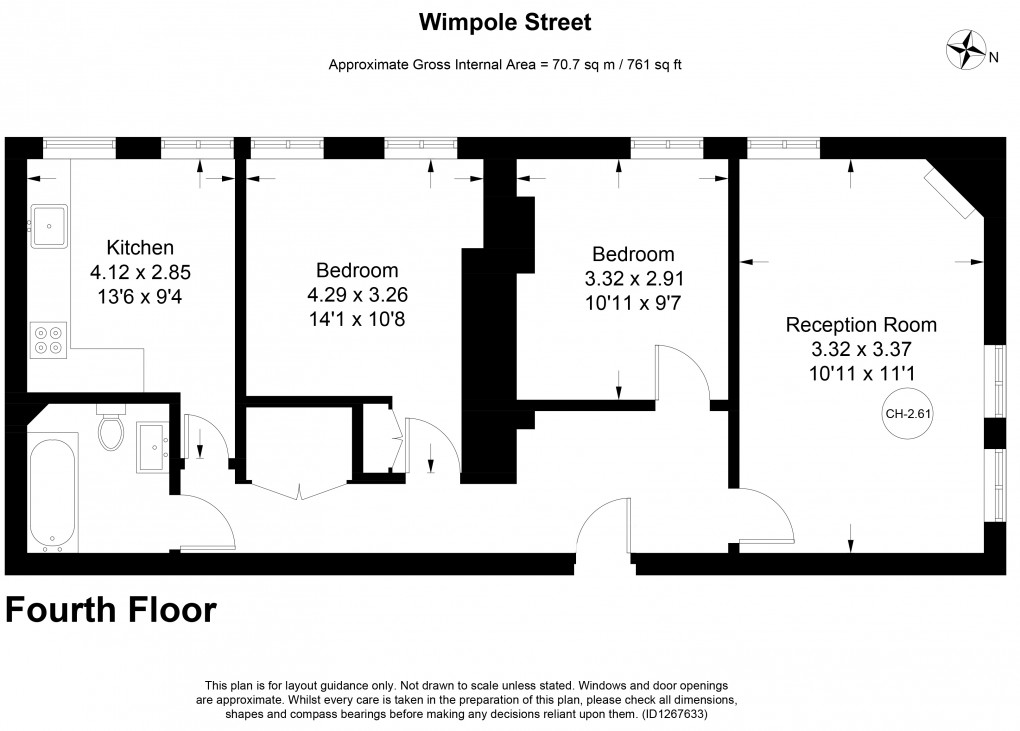 Floorplan for Marylebone, London