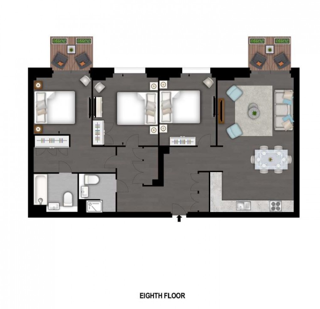 Floorplan for Battersea, London