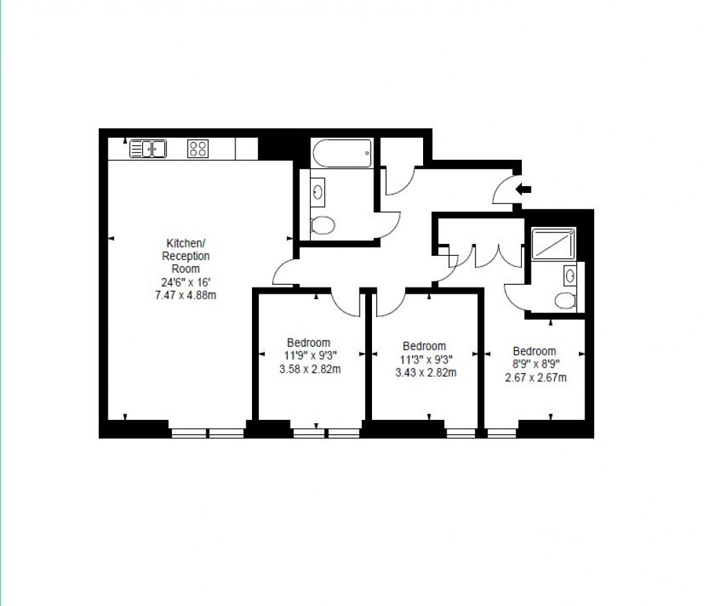 Floorplan for Paddington and Bayswater, London