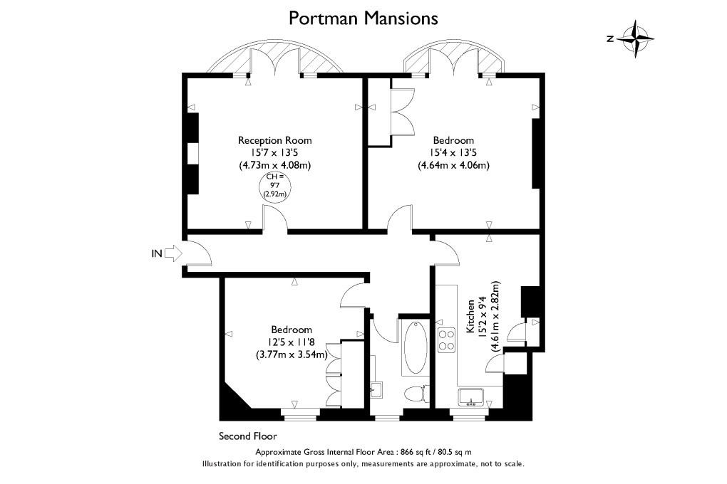 Floorplan for Chiltern Street, Marylebone, London