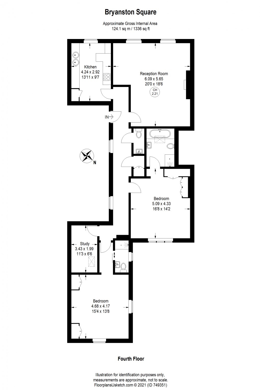 Floorplan for Marylebone, London