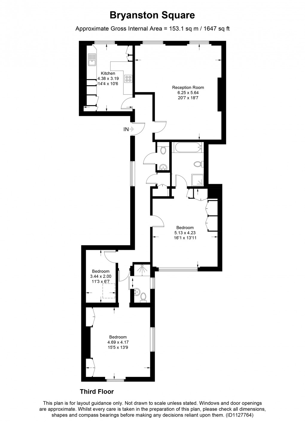 Floorplan for Marylebone, London
