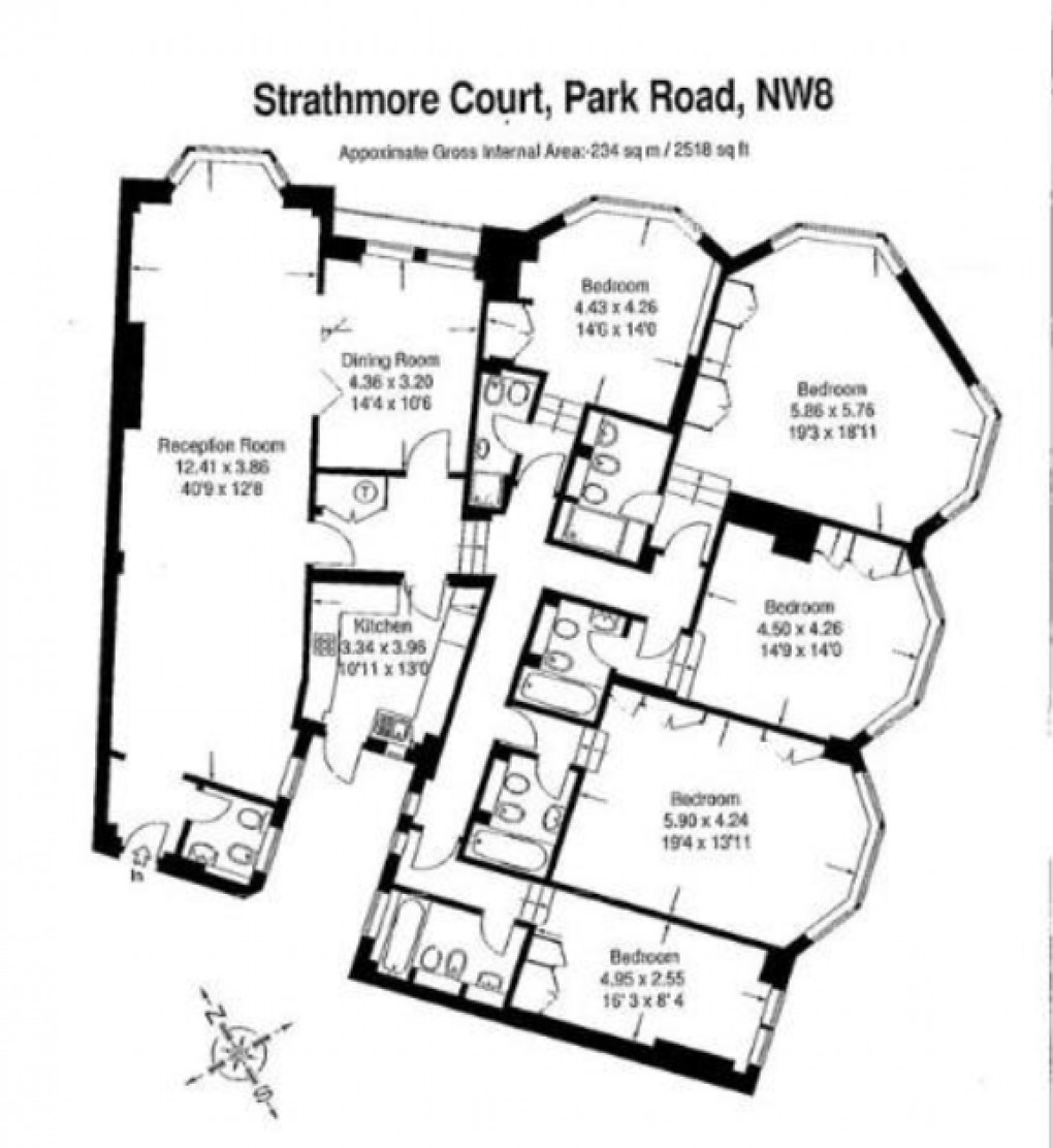 Floorplan for Park Road, London