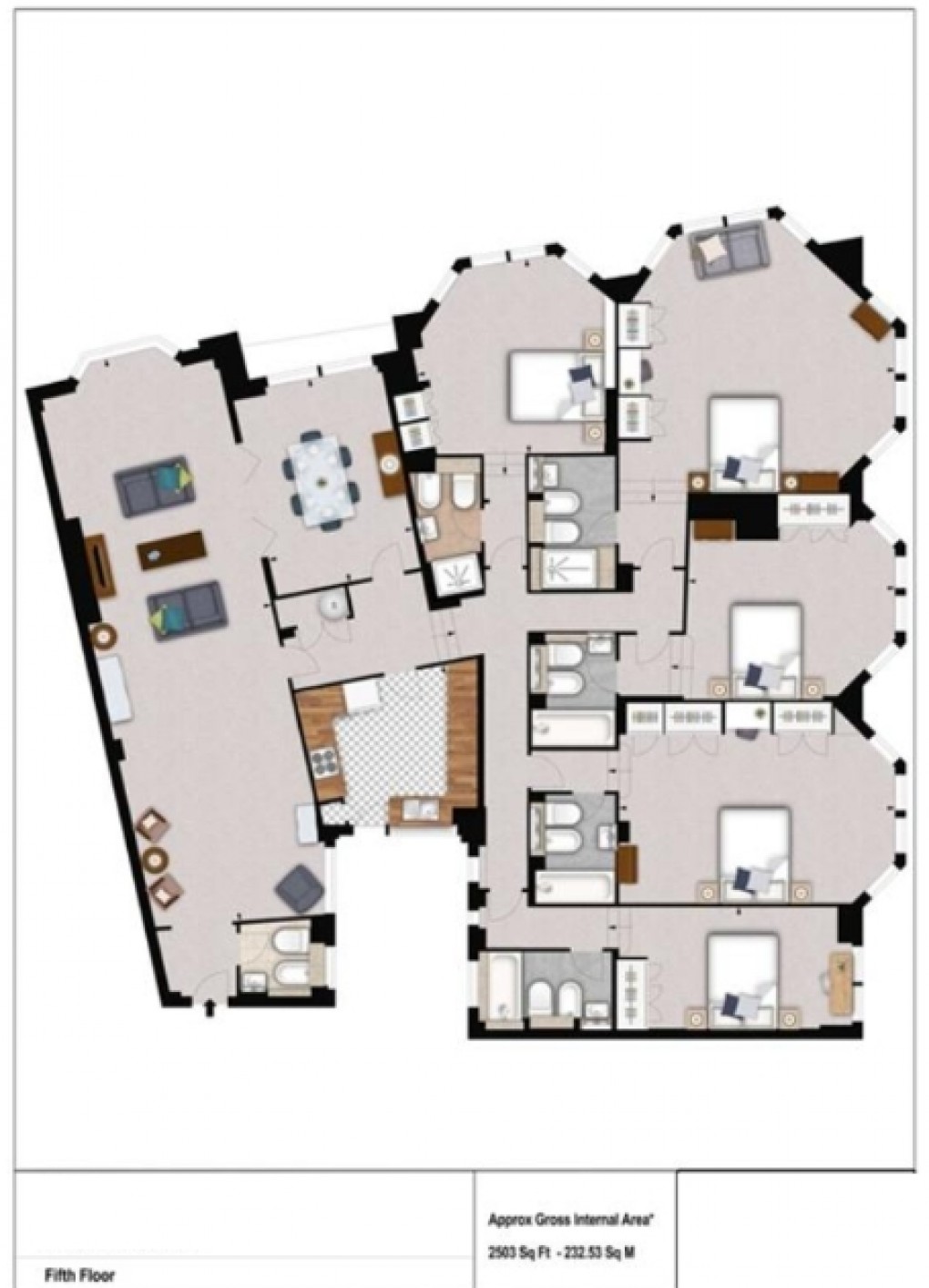 Floorplan for Park Road, London