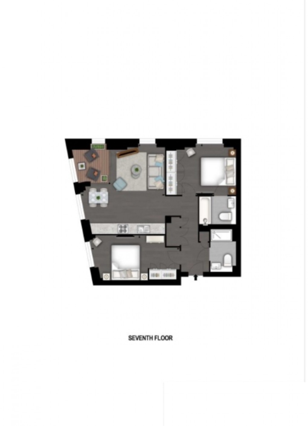 Floorplan for Charles Clowes Walk, London
