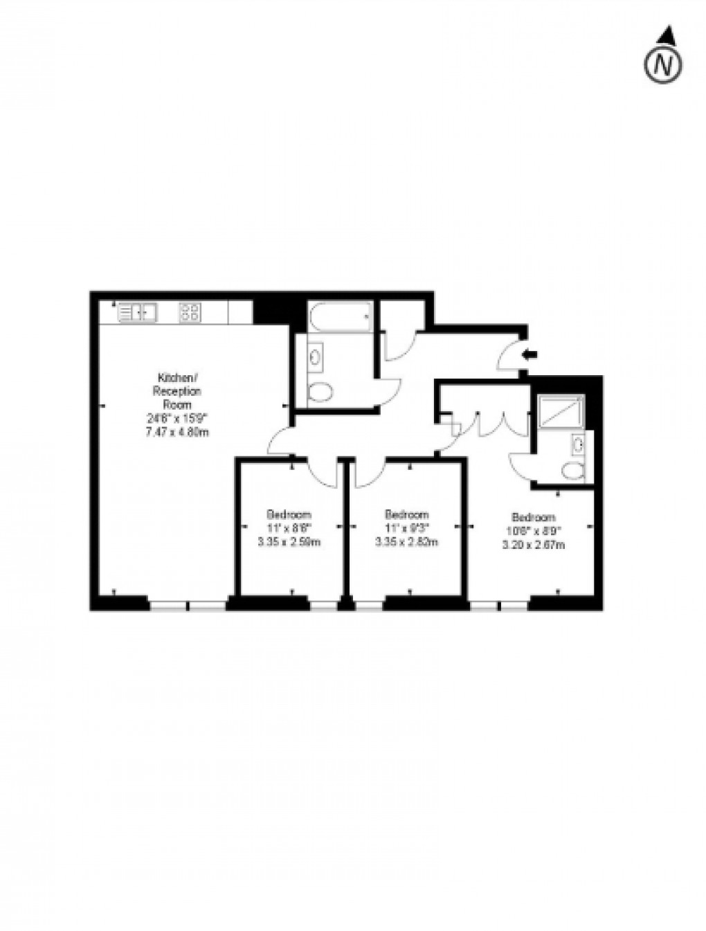 Floorplan for Merchant Square East, London