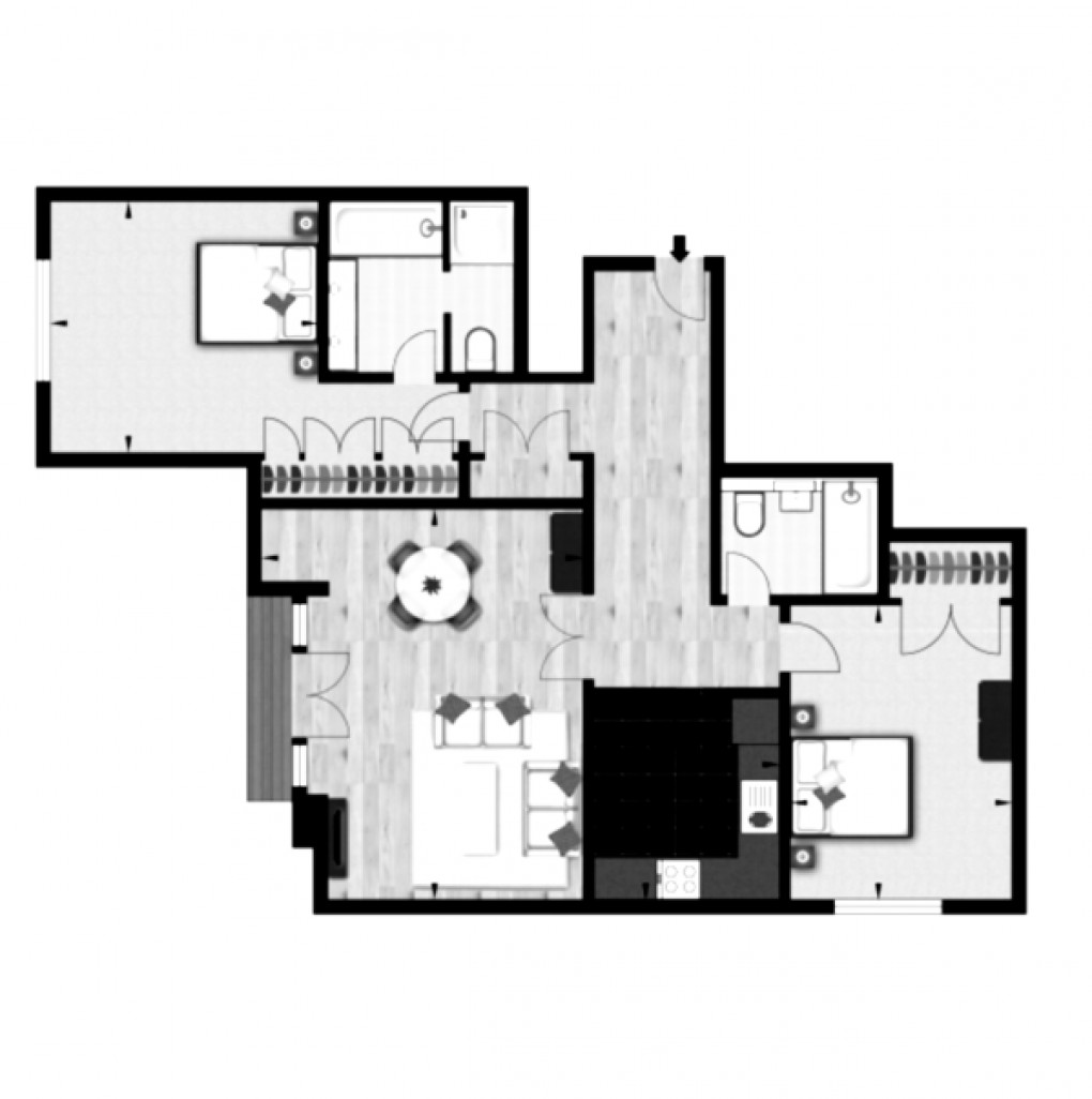 Floorplan for Westferry Circus, London