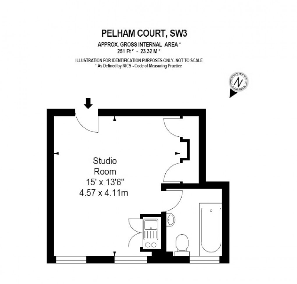 Floorplan for Fulham Road, London