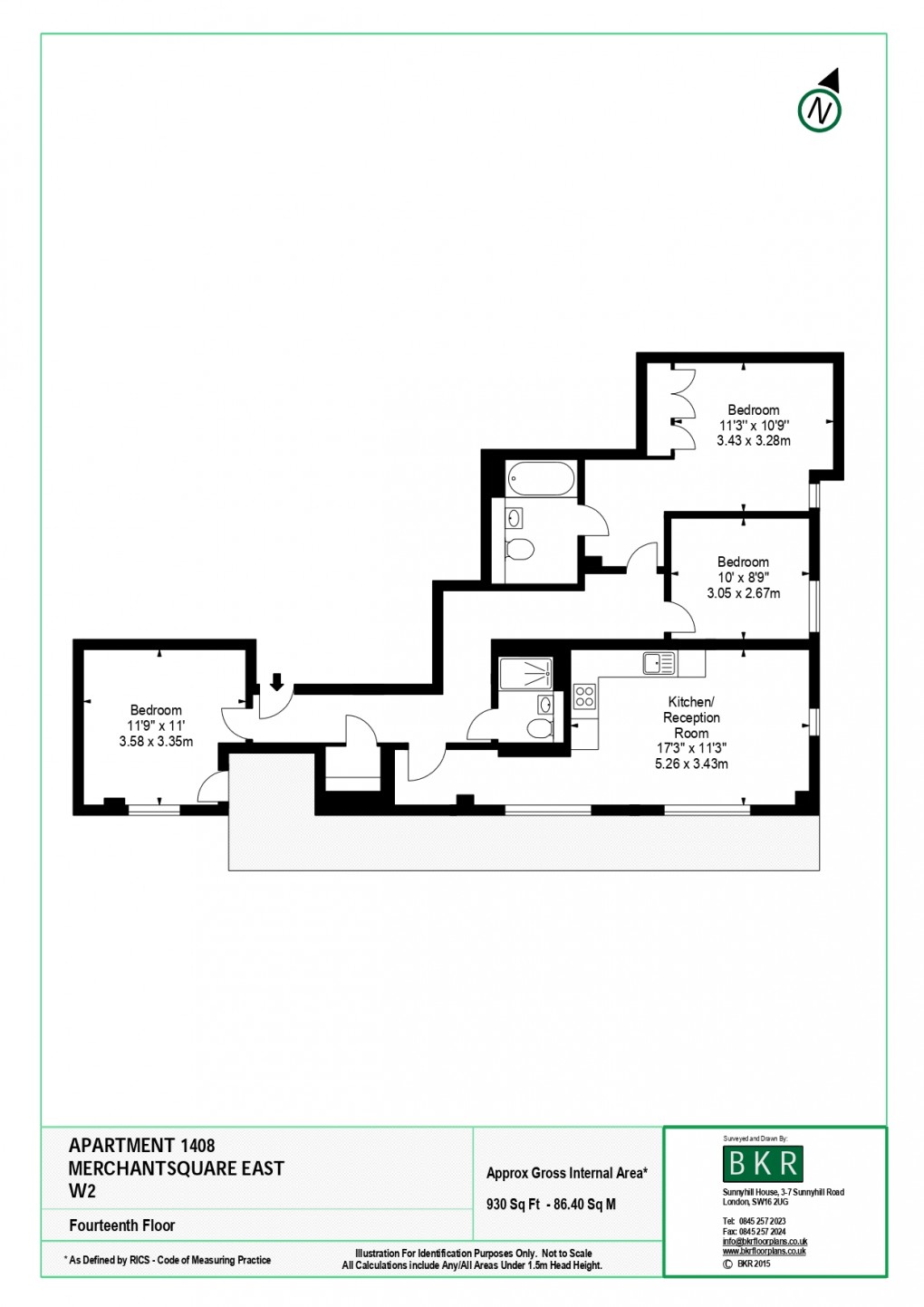 Floorplan for Paddington and Bayswater, London