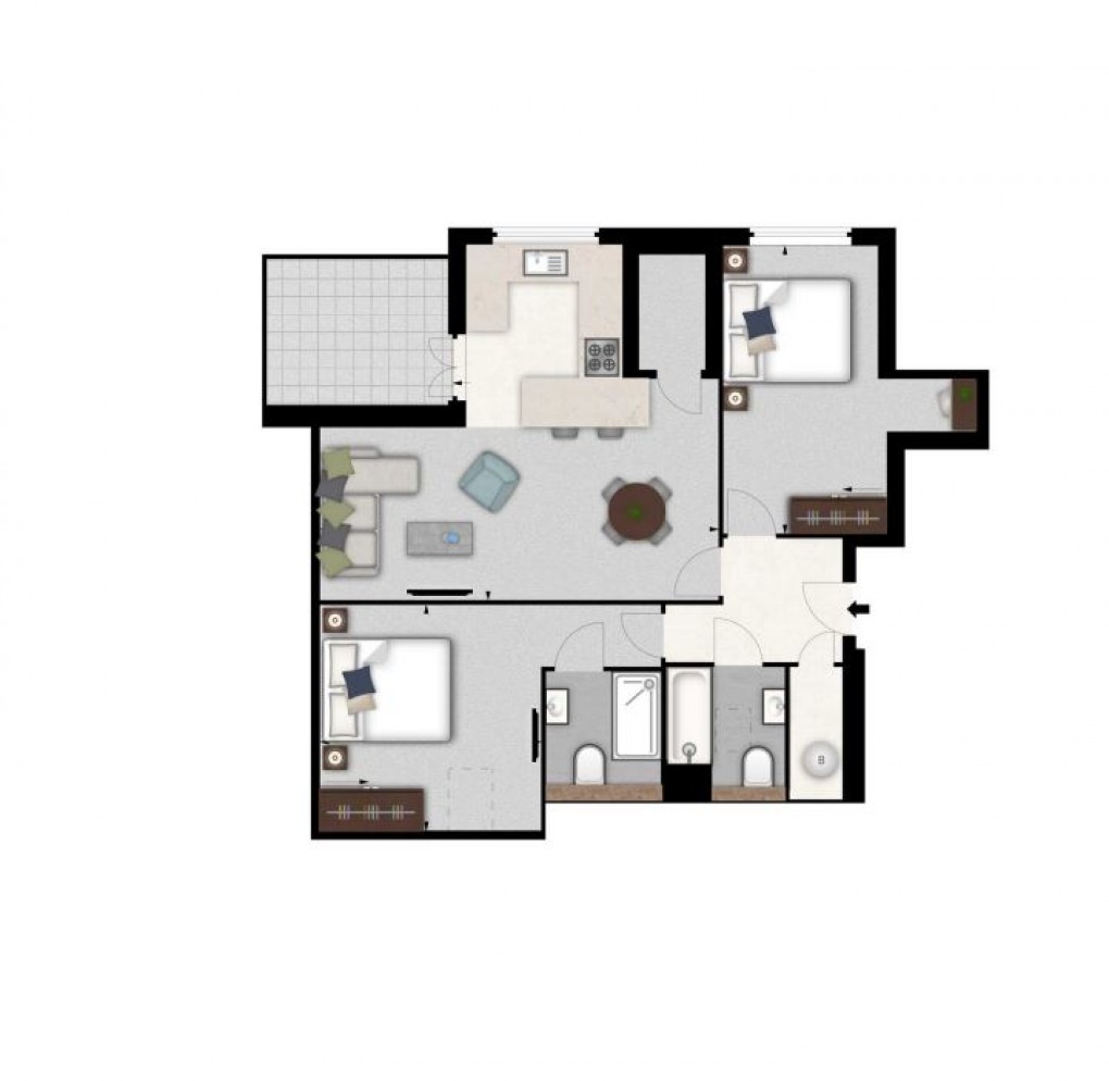 Floorplan for Rainville Road, Hammersmith, London