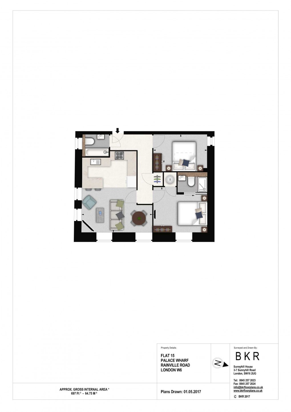 Floorplan for Hammersmith, London