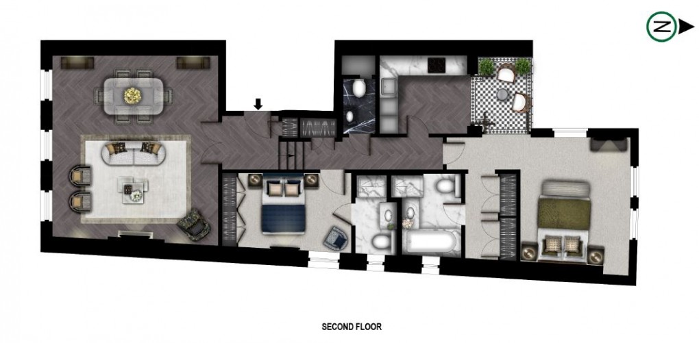 Floorplan for Kensington, London