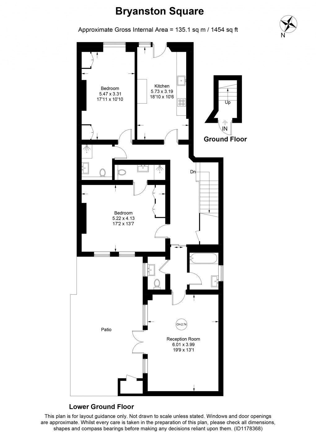 Floorplan for Marylebone, London