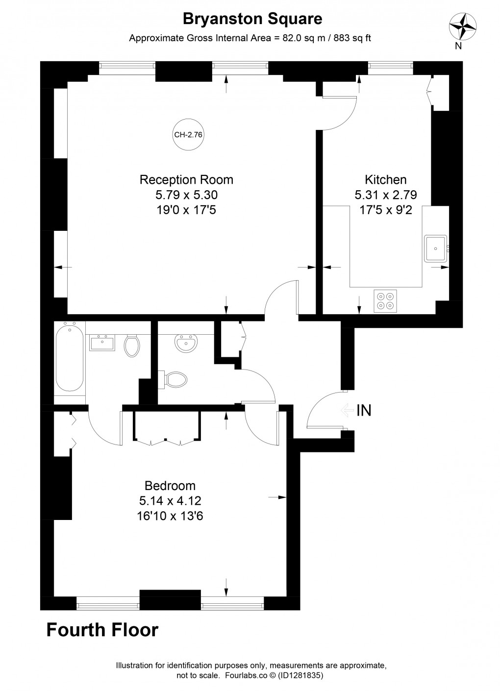 Floorplan for Marylebone, London