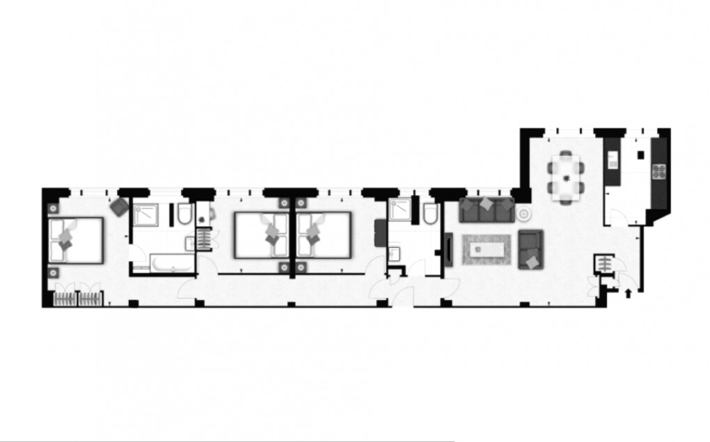 Floorplan for Hill Street, London