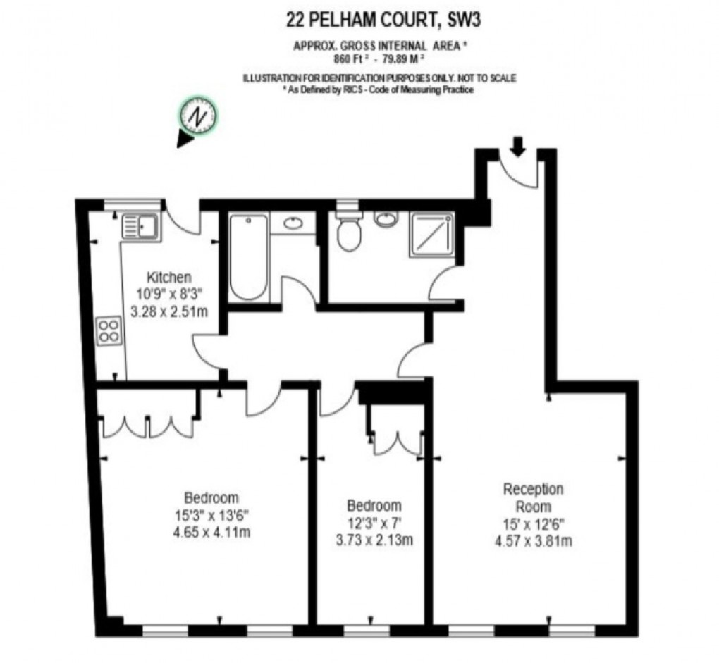 Floorplan for Fulham Road, London