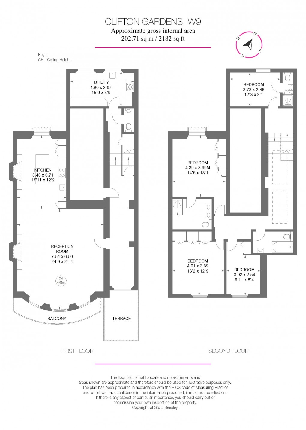 Floorplan for Maida Vale, London