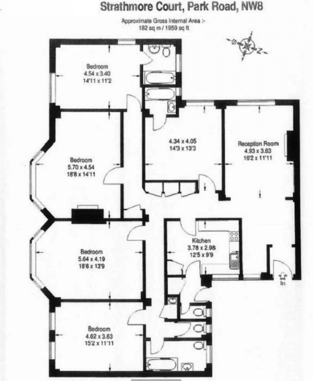 Floorplan for Park Road, London