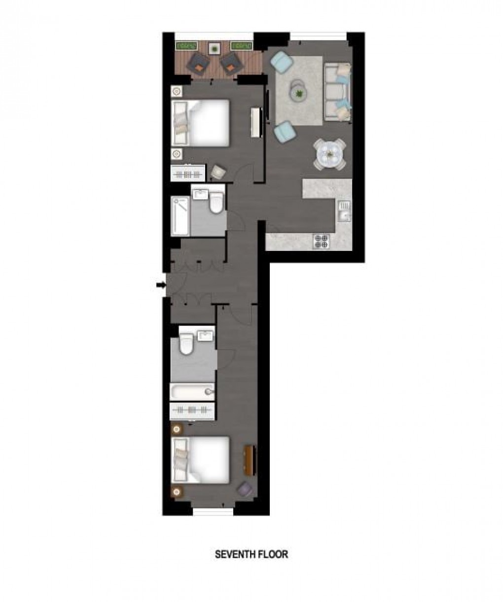Floorplan for Battersea, London