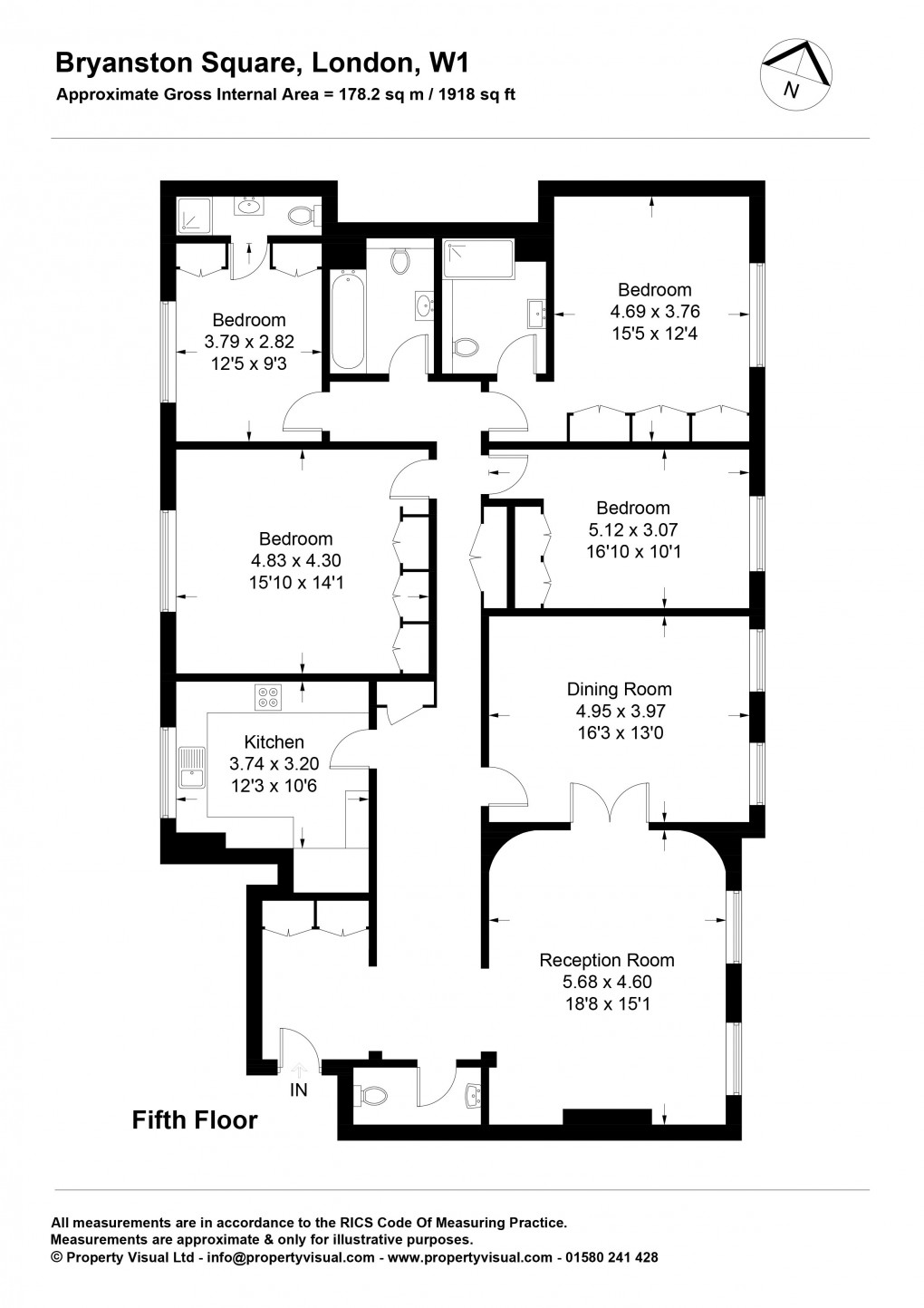 Floorplan for Marylebone, London