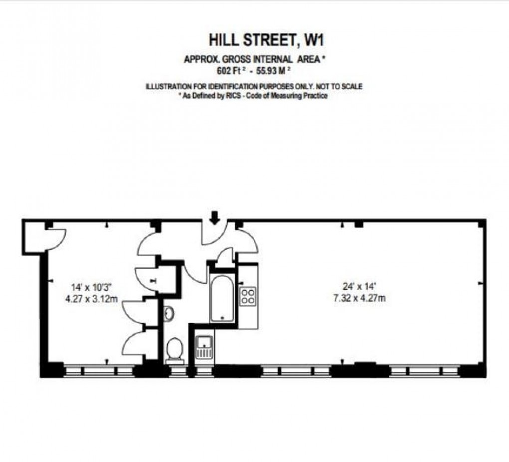 Floorplan for Hill Street, London