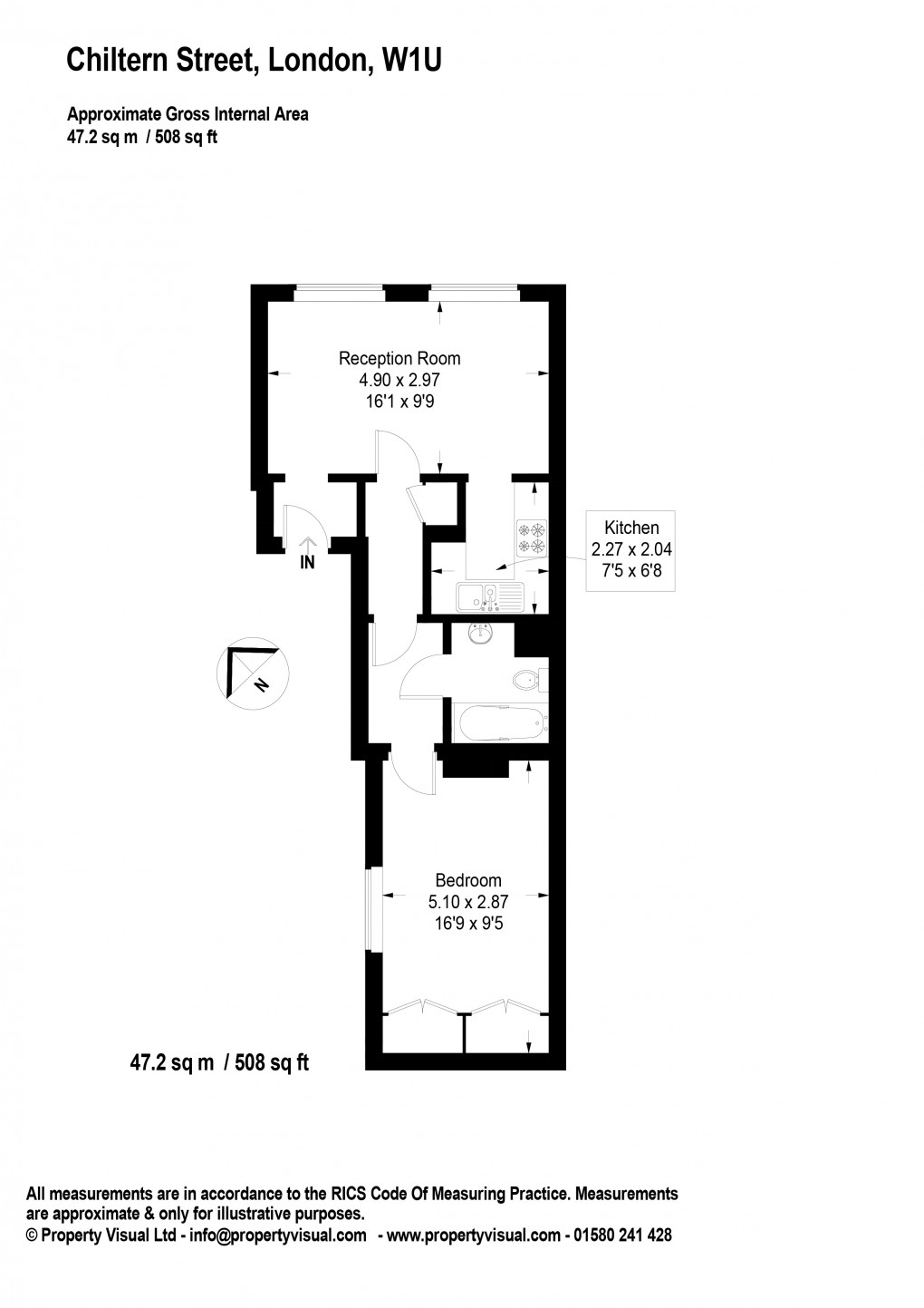 Floorplan for Marylebone, London