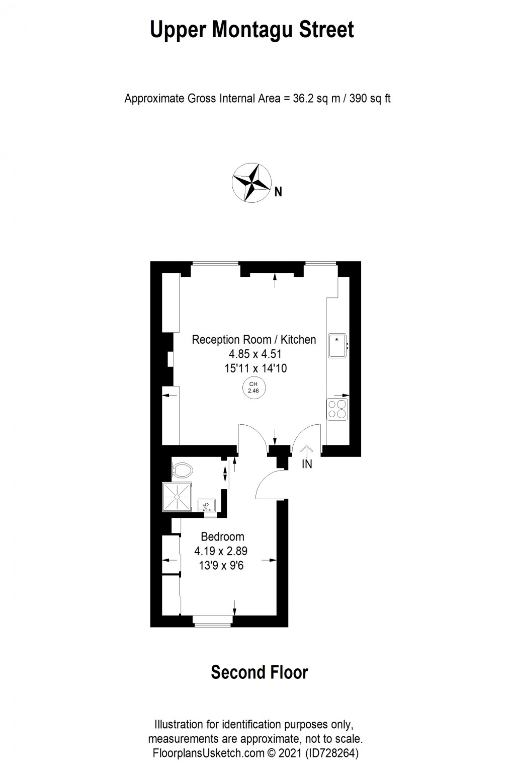 Floorplan for Marylebone, London