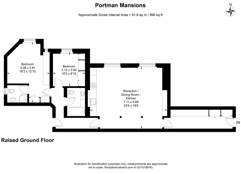 Floorplan for Chiltern Street, Marylebone, London