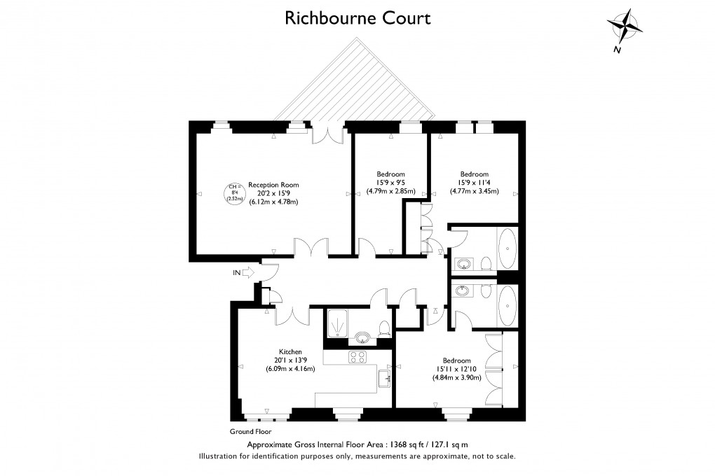 Floorplan for Harrowby Street, Marylebone, London